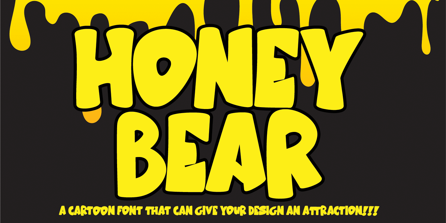 Schriftart Honey Bear